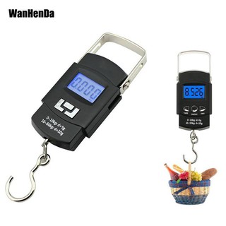 เครื่องชั่งน้ำหนักดิจิตอลแบบพกพา WH-A08L 50kg 5g LCD Screen Digital Hanging Scale with Backlight and Hook รุ่น WH-A08