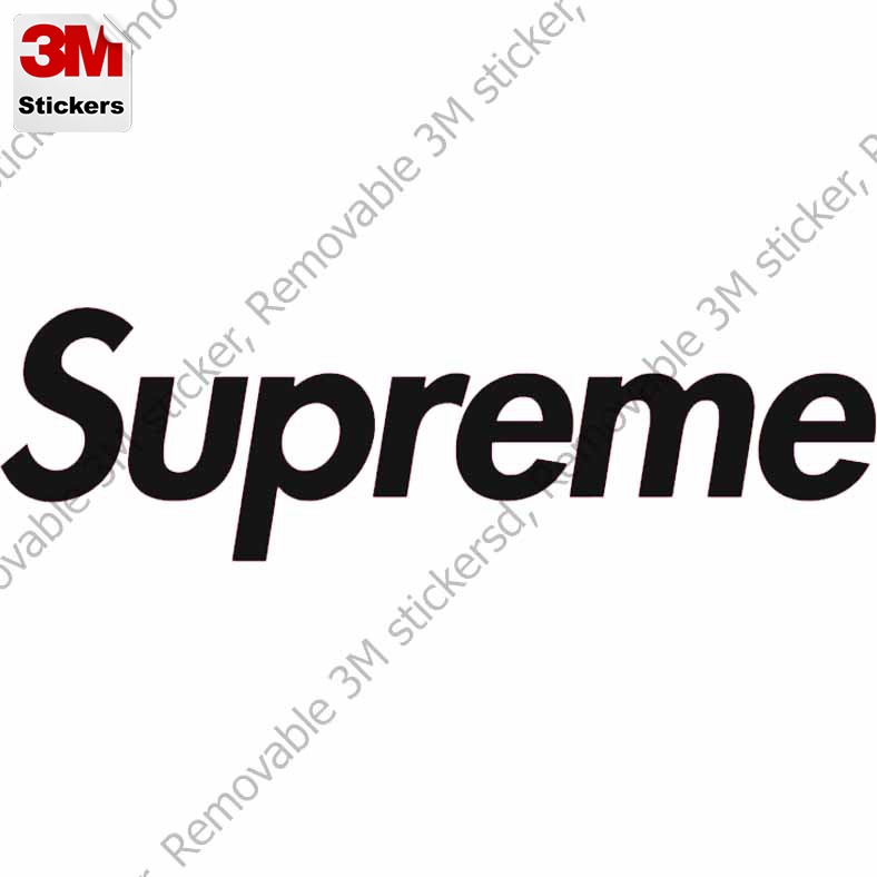 Supreme สติ๊กเกอร์ 3M ลอกออกไม่มีคราบกาว Removable 3M sticker, สติ๊กเกอร์ติด รถยนต์ มอเตอร์ไซ