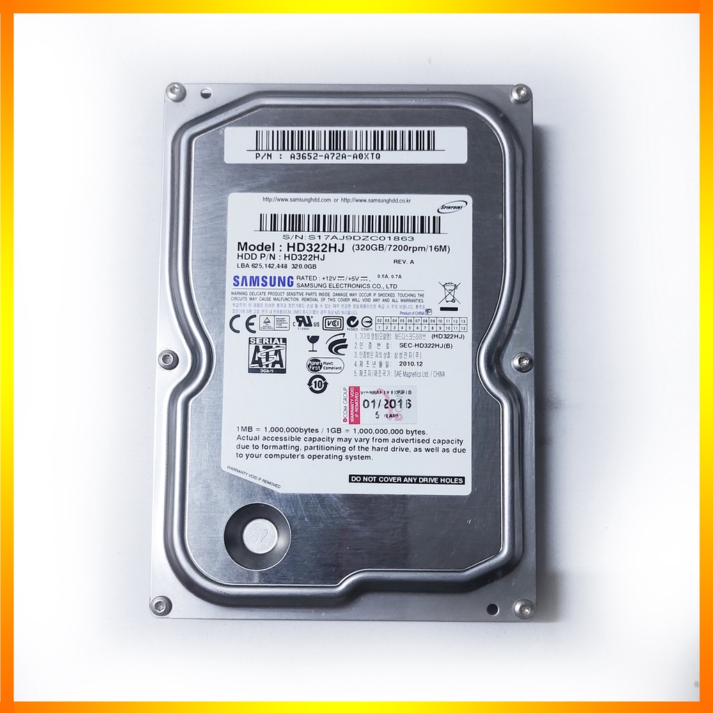 Hdd SAMSUNG 320 GB 3.5" Sata For PC