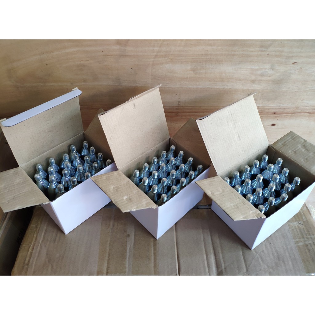 10 หลอด CO2 16g Food Grade Cartridge หลอดคาร์บอนไดออกไซด์ แคบซูล 16 กรัม