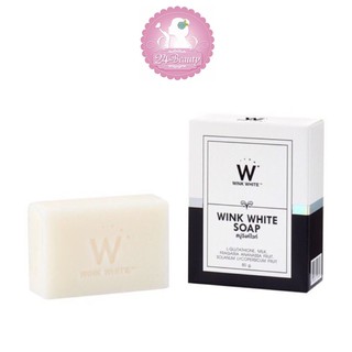 Wink White Soap สบู่กลูต้า วิ้งค์ไวท์ น้ำนม ก้อนสีขาว