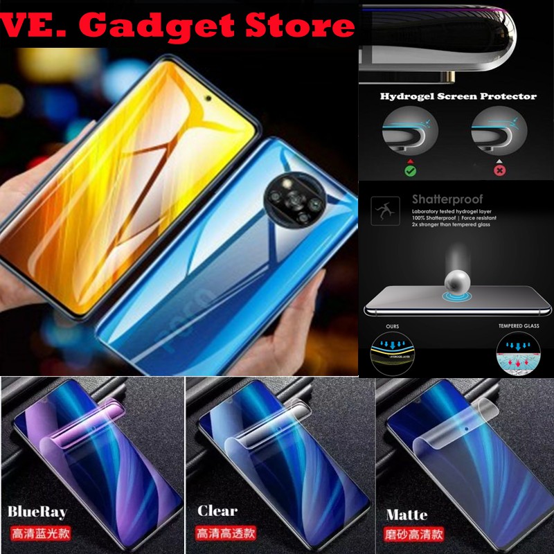 Xiaomi Redmi Note 9/Note 9 Pro/Note 9 Pro Max/Note 9s/Note 9T ด้านหน้า + Back Hydrogel Pelindung Skr