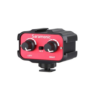 Saramonic 2 Channel Audio Adapter with 3.5mm Inteface for DSLR Cameras &amp; Camcorders