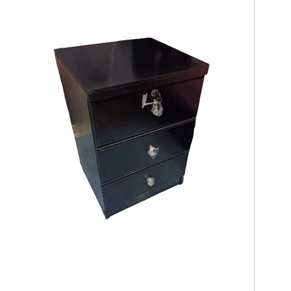 ตู้ข้างเตียง ตู้ลิ้นชัก เก็บของ ไม้MDF ผิวกันน้ำ วินเทจ  ขนาด40×38×60cm. 5สี ดำ ขาว ฟ้า ชมพู เขียว ประกอบสำเร็จแล้ว - รูปที่ 4