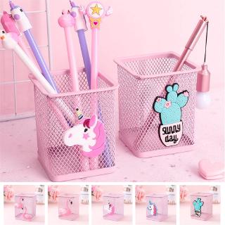 TH สัตว์การ์ตูนที่ใส่ปากกา ดินสอ ตั้งโต๊/Unicorn Cactus Star Storage Case Student Gift Pencil Pen Holder Stand