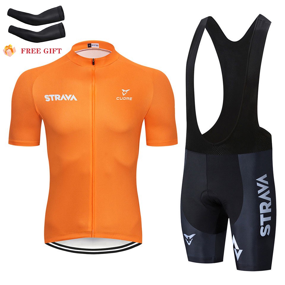 Bicycle Cycling Jersey Set Bike Shorts Men Cycling bib Pants 2022 New STRAVA