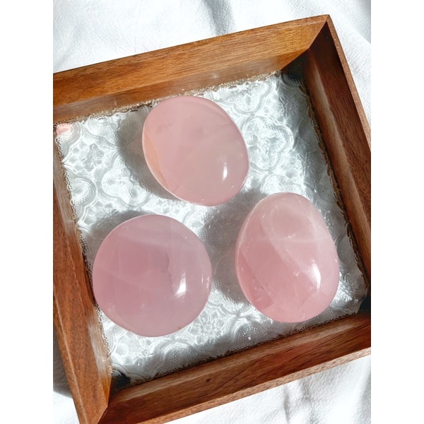 Star Rose Quartz Crystal Palm FO-FQ