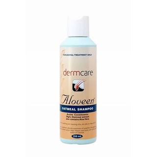 Dermcare Aloveen Oatmeal shampoo แชมพูสำหรับสุนัข-แมว ลดคัน ผิวแพ้ง่าย 250 ml.