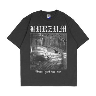 oversize T-shirt Gkb BURZUM metal Shirt - HVIS LYSET TAR OSS เสื้อยืด พรีเมี่ยม สําหรับผู้ชาย ผู้หญิง S-5XL