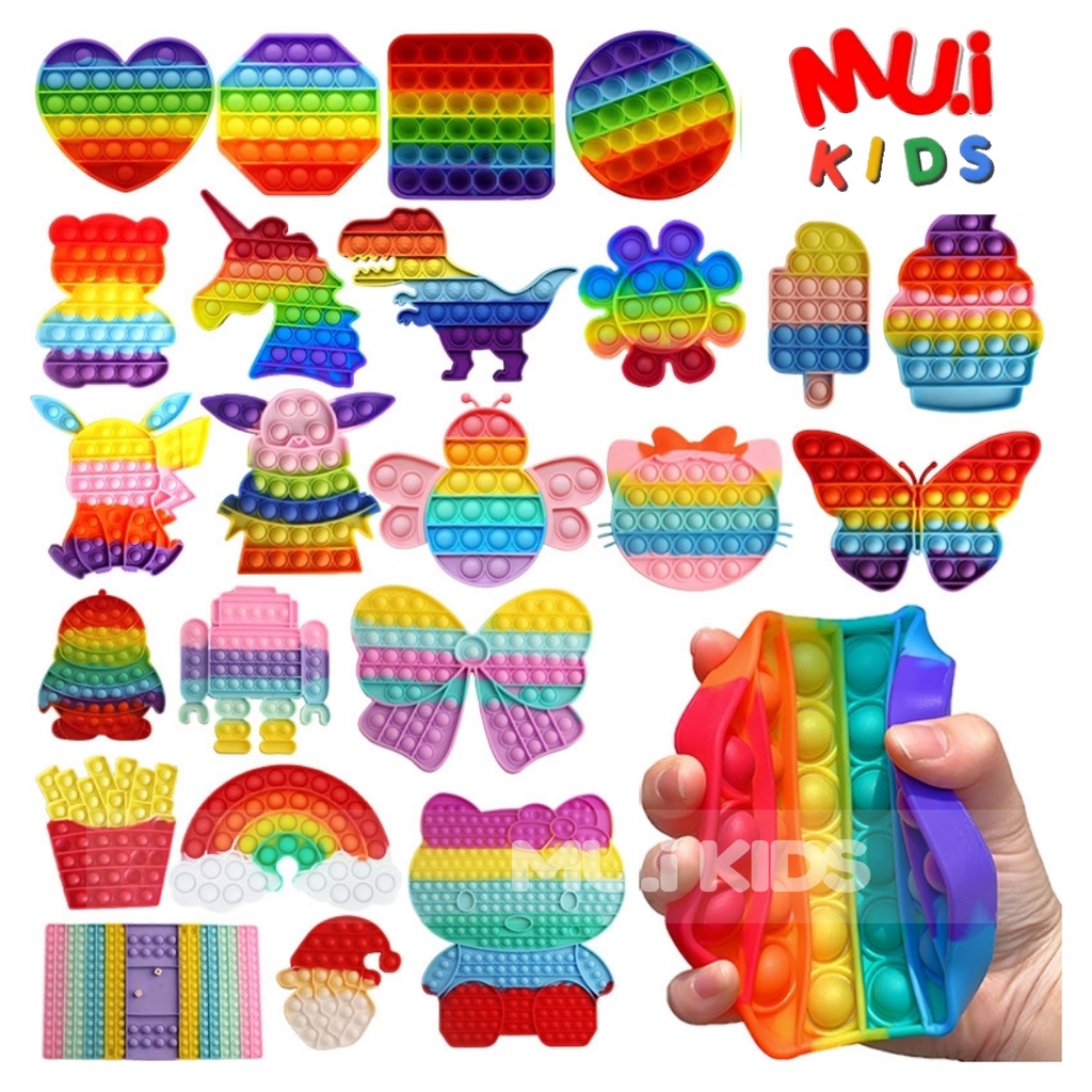 pop it พร้อมส่งที่กดสุดฮิต ปุ่มกดๆๆ Push Pop Bubble Sensory Fidget Toy ของเล่นกดๆ By Muikid