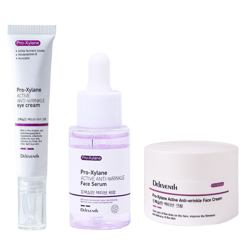 3pcs Anti Wrinkle Skin Care Sets Reduce Fine Lines Facial Serum Anti ...