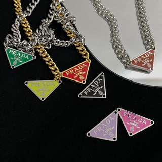 พรี Prada สร้อย​คอ 9288 necklace เพชร​ ต่างหู​ สร้อย​ข้อ​มือ earrings bracelets shokers