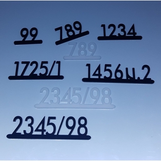 ป้าย เลขบ้าน เลขที่บ้าน อะครีลิเลเซอร์ หนา 5 มิล   HOME NUMBER