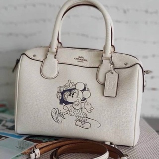 👑ผ่อน0%แท้100%👑 กระเป๋าสะพาย MINI BENNETT SATCHEL WITH MINNIE MOUSE MOTIF (COACH F29356)