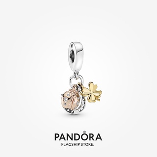 Pandora จี้รูปเกือกม้า ใบโคลเวอร์ และเต่าทอง ของขวัญวันเกิด สําหรับสุภาพสตรี p825