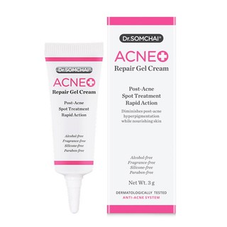 ✅ Dr. Somchai Acne Repair Gel Cream 3g. ดร.สมชาย แอคเน่ ครีมลดรอยแดง-รอยดำจากสิว