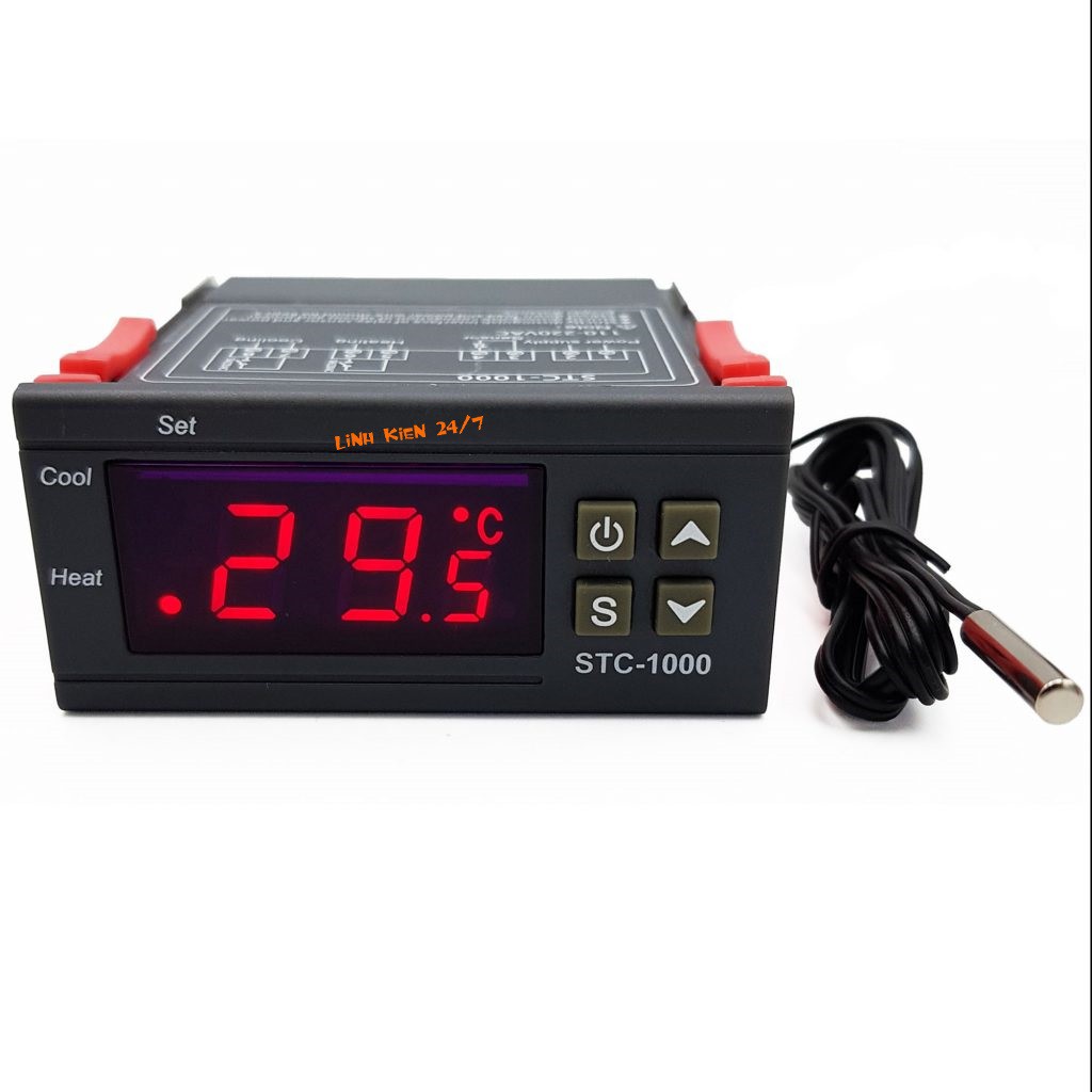 รีเลย์สวิตช์ควบคุมอุณหภูมิ 12V/24V/220VAC STC-1000