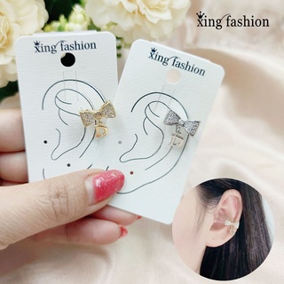 ต่างหูแฟชั่นสไตส์เกาหลี,ต่างหูหนีบ,ต่างหูแบบเกาะ,ต่างหูearcuff,XE00156