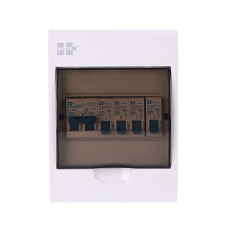 Electrical cabinet C-UNIT+MAIN 6 SLOT HI-TEK 63A Circuit breaker Electrical work ตู้ไฟฟ้า ตู้คอนซูมเมอร์ยูนิต + MAIN 6 ช