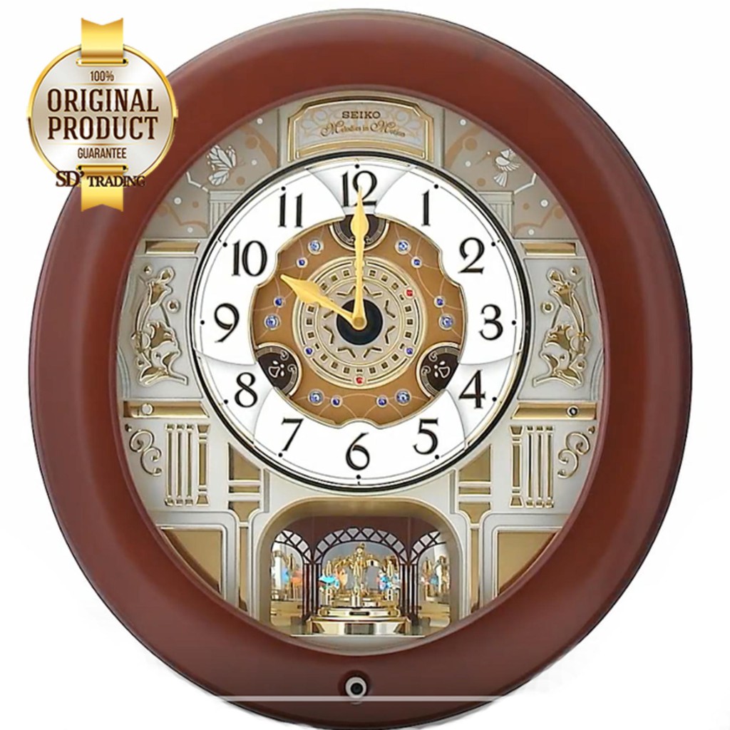 SEIKO Melodies in Motion clock หน้าปัดเคลื่อนไหวตามจังหวะดนตรี รุ่น