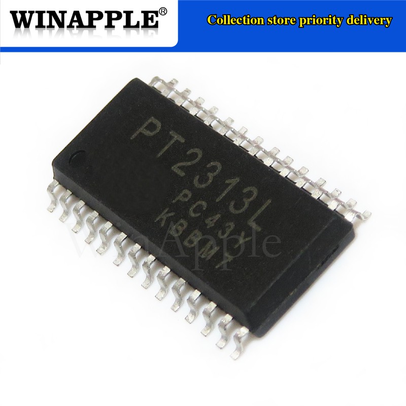 10 ชิ้น/ล็อต PT2313L PT2313 SOP-28 SMD โปรเซสเซอร์เสียง 4 ช่อง IC ใหม่เดิมในสต็อก