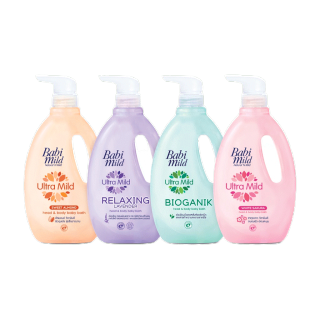 (เลือกสูตรด้านใน) เบบี้มายด์ สบู่เหลวอาบและสระ 850 มล. x2 / Babi Mild Bath Gel 850ml x2