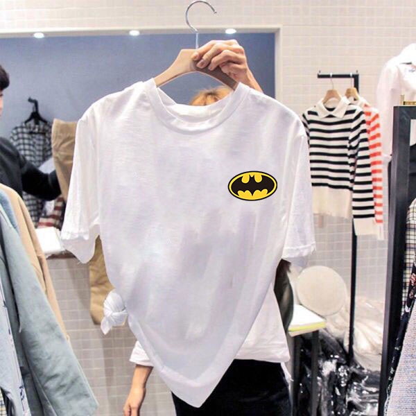 BK-458-SHORT เสื้อยืดแขนสั้นพร้อมส่ง 7สี ลายการ์ตูน ขายดีตามเทรนต์ ลายน่ารัก สีสันสดใส่น่ารัก ใส่ได้ทั้งหญิงและชาย