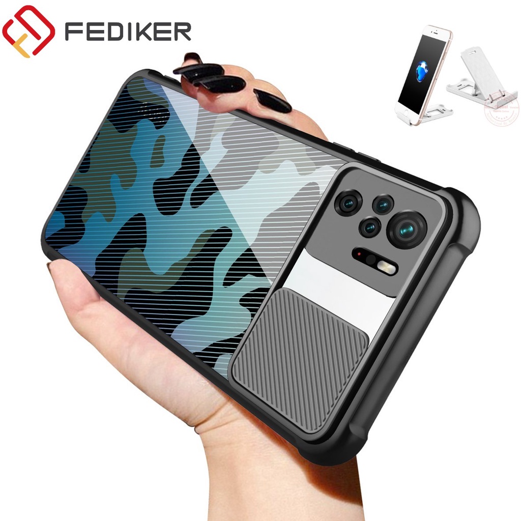 สําหรับ Redmi หมายเหตุ 10/หมายเหตุ 10 Pro เคสโทรศัพท์Window ลายพรางCamouflage ใบมีดกลับ Shock มุมสกป