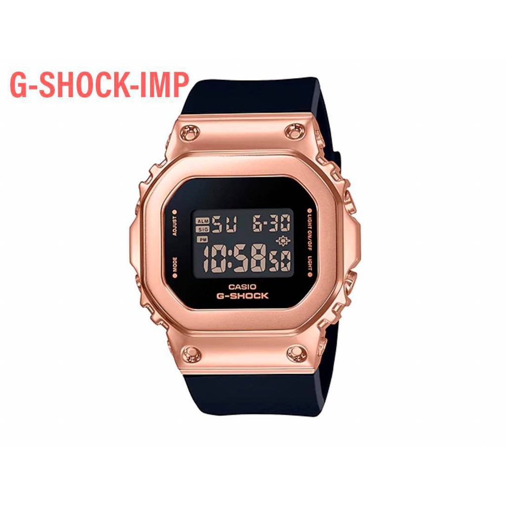นาฬิกา CASIO G-SHOCK รุ่น GM-S5600PG-1DR ดำพิ้งโกล  ของแท้ประกันศูนย์ CMG 1 ปีใหม่ล่าสุดฮิตกันมาก