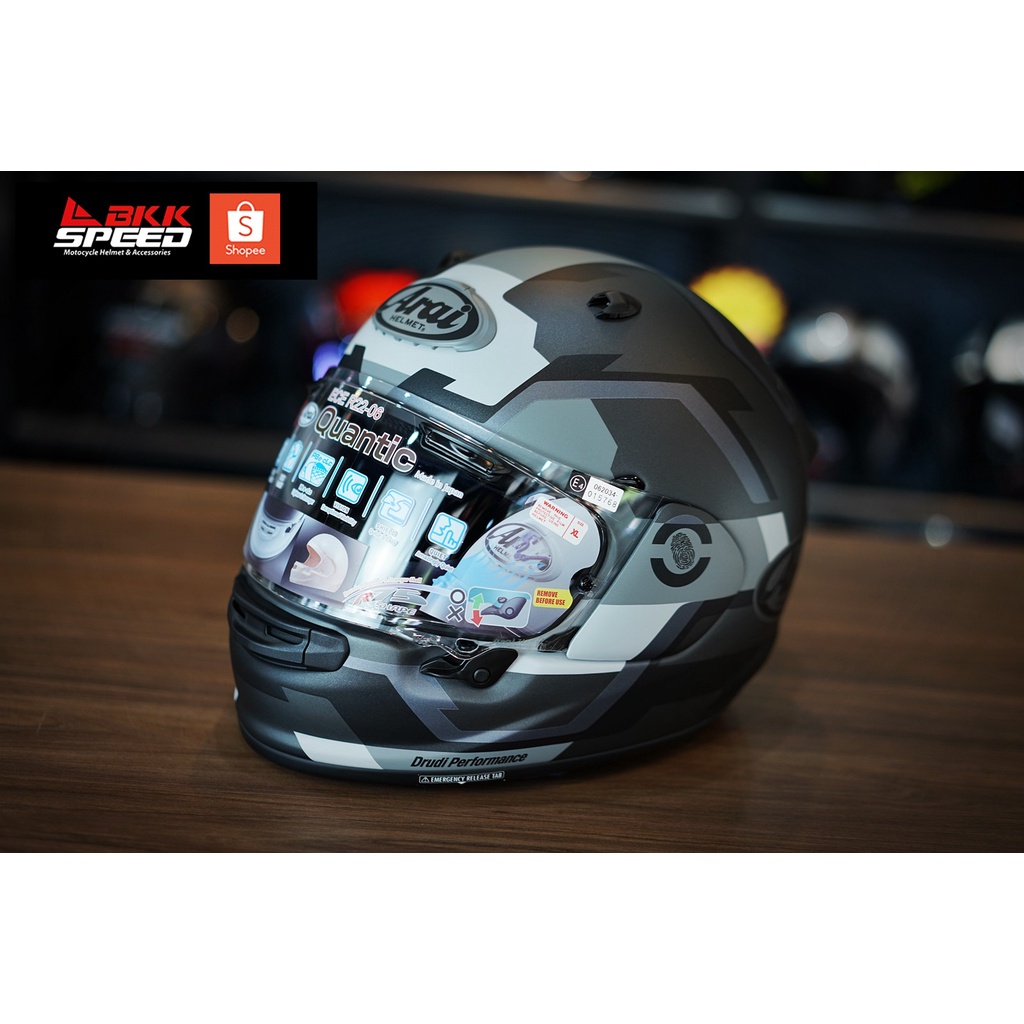 Arai Quantic Face Grey ลายใหม่ รุ่นใหม่ 2022 ECE R22-06