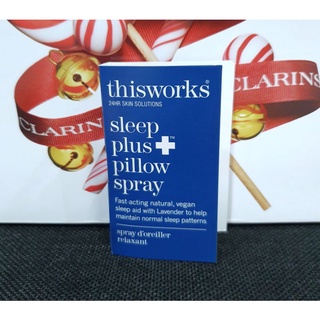 สเปรย์ฉีดเครื่องนอนช่วยให้ผ่อนคลาย ขณะนอนหลับ ของแท้💯%THIS WORKS Sleep Plus Pillow Spray 2.5 ml.