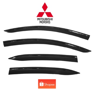 คิ้วกันสาด มี 4 ชิ้น กาว 3M Mitsubishi Triton attrage mirage xpander  ไตตั้น แอททราจ มิราจ เอ็กซ์แพนเดอร์ ปี 2015-On