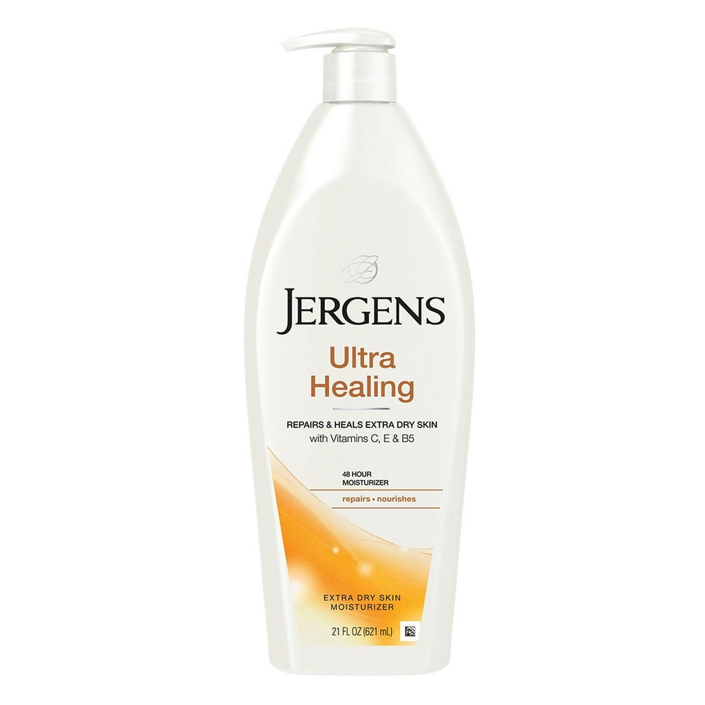 Jergens Ultra Healing Extra Dry Skin Moisturizer 621ml เจอร์เกนส์ อัลตร้า ฮีลลิ่ง เอ็กซ์ตร้า ดราย สกิน มอยส์เจอไรเซอร์