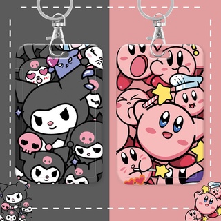 กระเป๋าใส่บัตร ป้องกันรอย ลาย Star Kirby Kuromi น่ารัก สําหรับนักเรียน คู่รัก