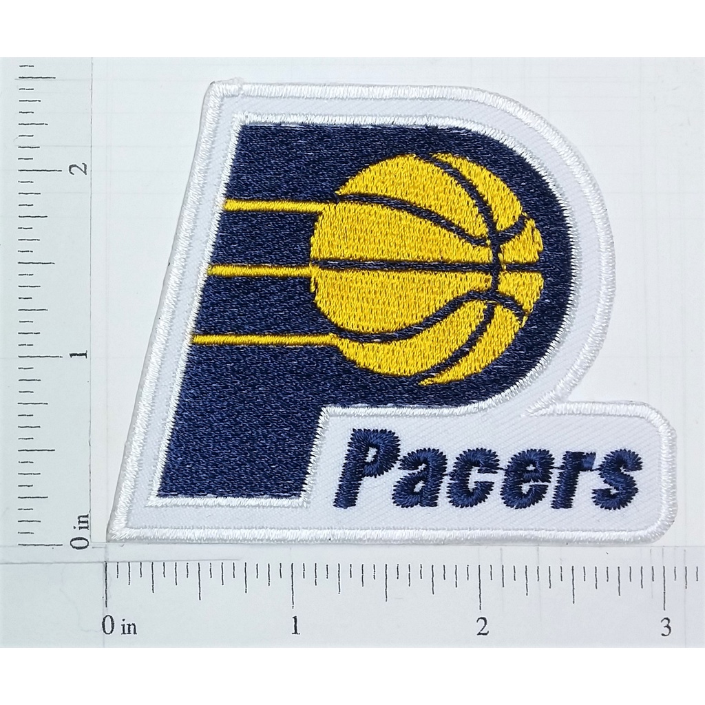 NBA Indiana Pacers Basketball team sport โลโก้ อินเดียนน่า พาเซอร์ เอ็นบีเอ บาสเก็ตบอล กีฬา ตัวรีดติดเสื้อ เย็บติดเสื้อ