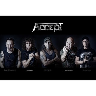 Accept 4 Magnet fridge Rock Band Music Metal  แผ่นแม่เหล็ก ติดตู้เย็น หนา 5มิล วงดนตรี ของขวัญของฝาก ที่ระลึก