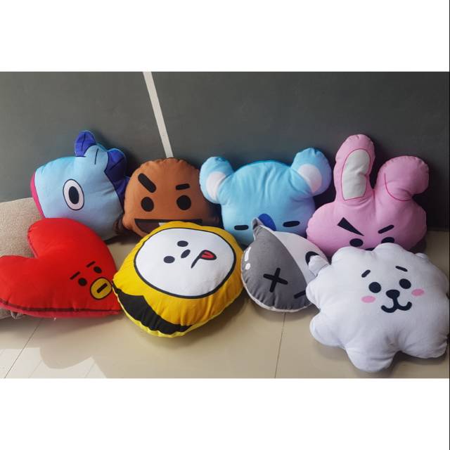 Bt21 หมอน BTS Cushion COOKY SHOOKY CHMMY MANG TATA KOYA RJ VAN