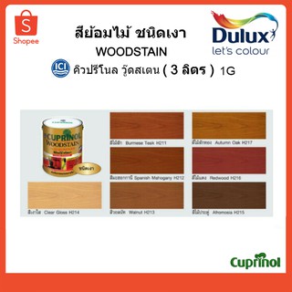 สีย้อมไม้วู้ดสแตนชนิดเงา 1G(3ลิตร) คิวปรีโนล