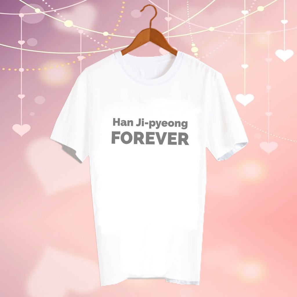 เสื้อยืดสีขาว สั่งทำ Fanmade แฟนเมด แฟนคลับ  สินค้าดาราเกาหลี CBC25 Han Ji Pyeong forever