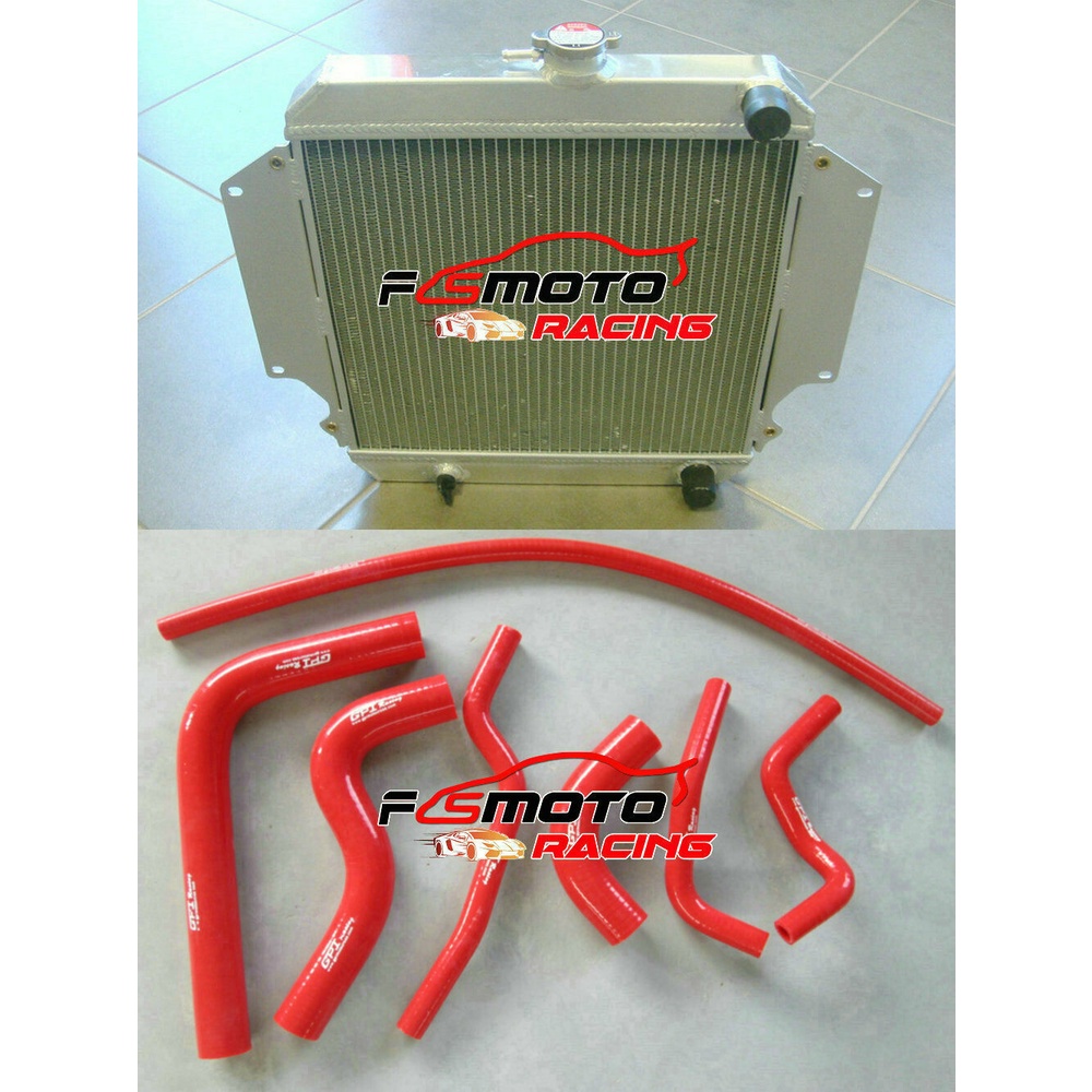 หม้อน้ํา Alu + ท่อสําหรับ Suzuki Jimny Sierra SJ410 SJ413 Samurai JA51 84-98 MT