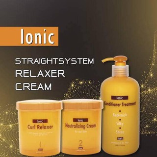Ionic Curl Relaxer And Neutralizer Cream ชุดยืดผม ครีมยืด และ ครีมโกรกผม ไอโอนิค จี 3 ปริมาณ 1000 มล