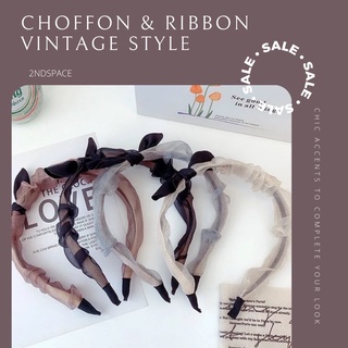 🔥SALE🔥ที่คาดผมผูกโบว์🎀สไตล์เกาหลี🌸Chiffon&amp;Ribbon🌷สุดหรูหรา‼️🌈สาวๆต้องมีนะค้า‼️พร้อมส่งค่า