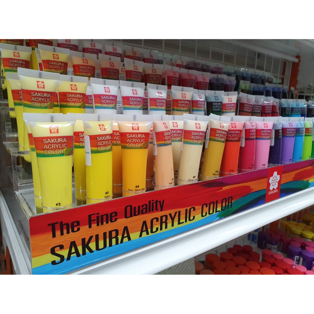 สีอะคริลิค Sakura 20 มล. 1 หลอด Acrylic Color