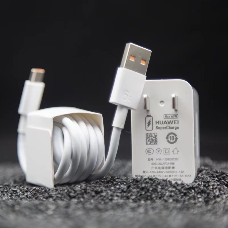 Original Huawei 6a Max 66w Super Fast Charger USB Type C สําหรับ Mate 40 Pro Mate30 P40 Nova8 Se P30 Charger Power adapter
