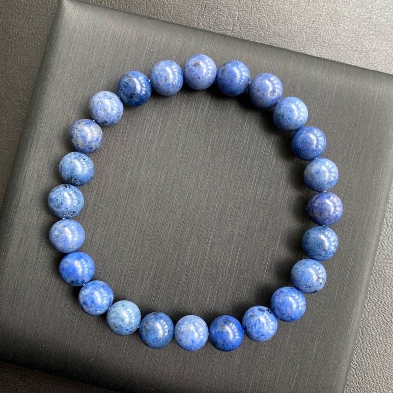 Rare item กำไลหินแท้ ดูมอร์เทอไรต์ (Dumortierite) 6-10mm