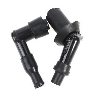 2pcs Universal Motorcycle Ignition Spark Plug Cap Moped Scooter Dirt Bike Straddle Type Motorcycle Cub Underbone Spare P