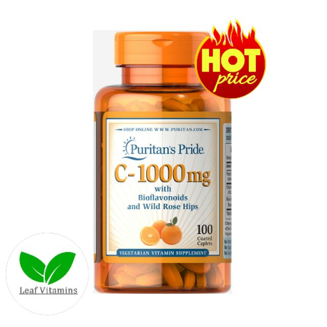 Puritan's Pride Vitamin C1000 mg with Bioflavonoids & Rose Hips / 100