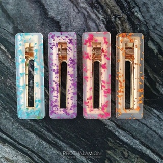 Square Resin Hair Clip : กิ๊บ ติดผม เรซิ่น