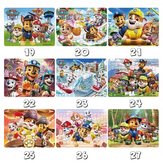 19-27ปริศนาขบวนการเจ้าตูบสี่ขา PAW Patrol จิ๊กซอว์ตัวต่อที่มีแผ่นด้านล่างและขอบ  รวม 72 สไตล์ ของเล่นเพื่อการศึกษาสำหรับเด็ก ชิ้นปริศนา 4 มม. หนาเป็นมิตรกับสิ่งแวดล้อม