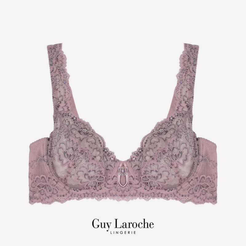 Guy Laroche Lingerie : Swarovski Collection รุ่น GB3T30 สีชมพู